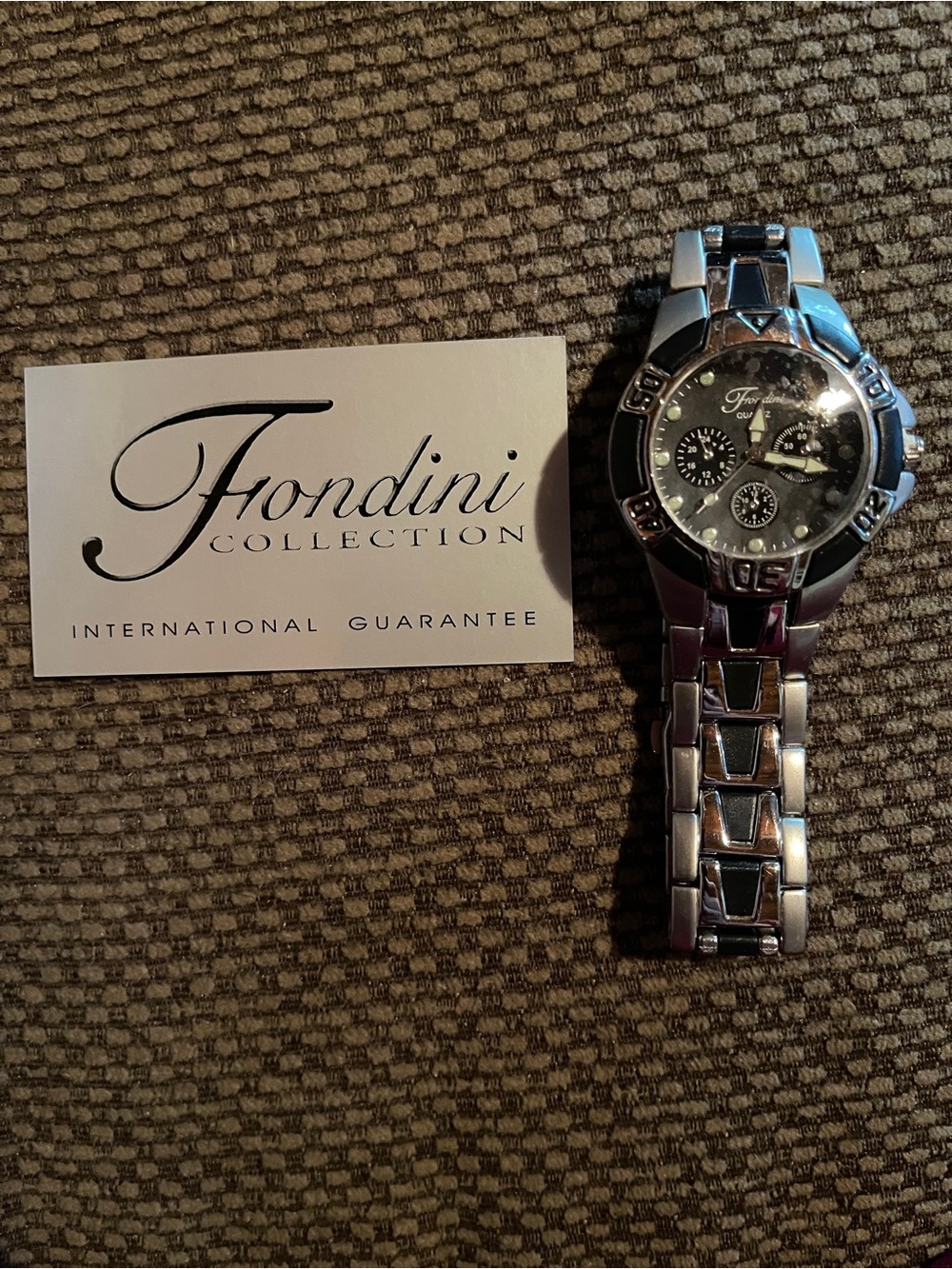 Fondini vintage 2005 men’s wristWatch. Unused.